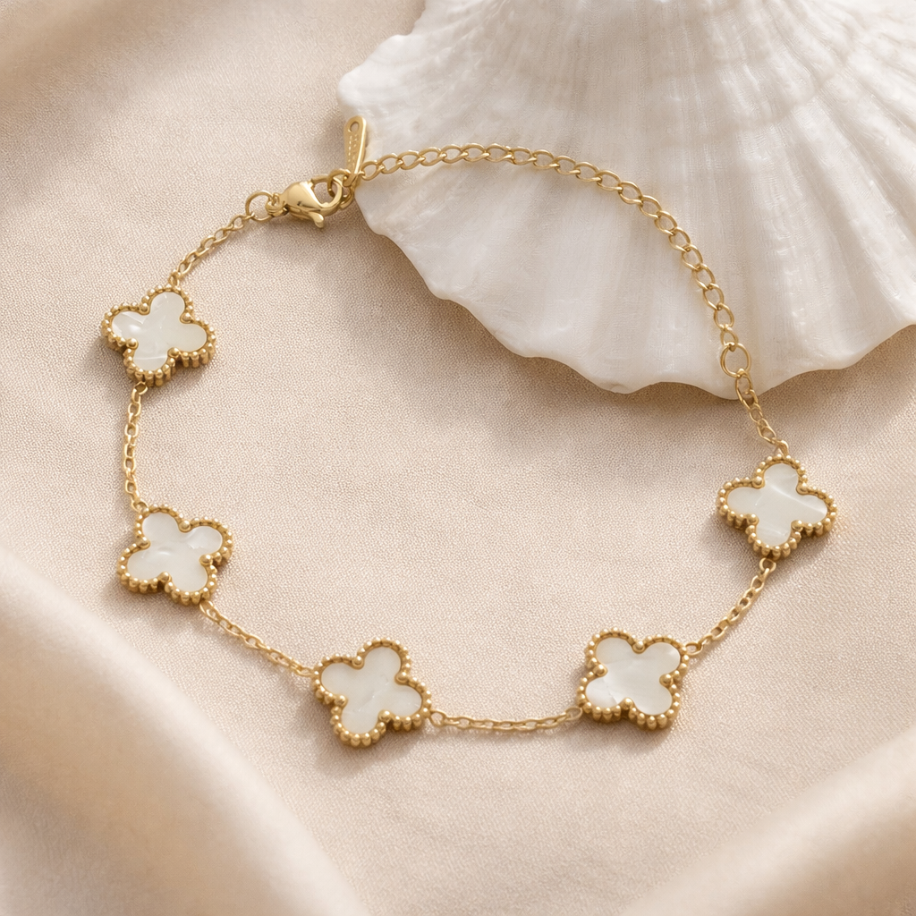 Celeste Clover Charm Bracelet