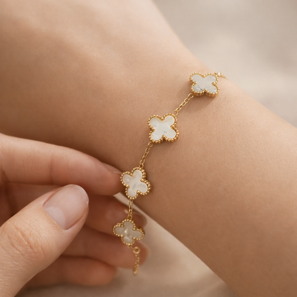 Celeste Clover Charm Bracelet