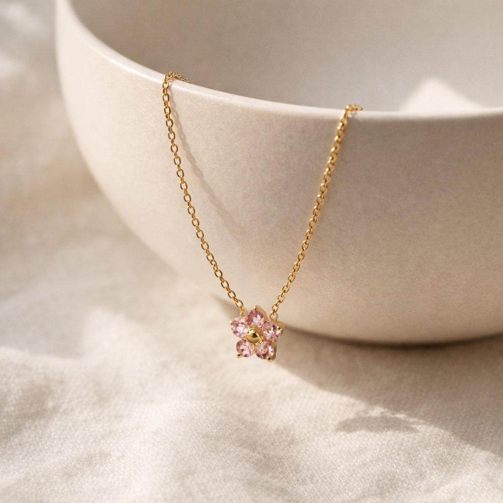 Roselle Blossom Necklace