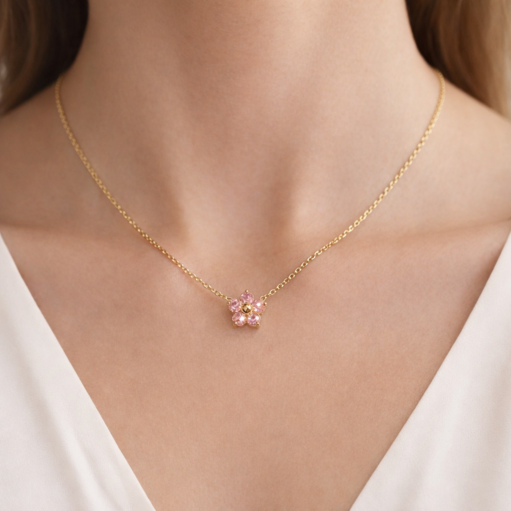 Roselle Blossom Necklace