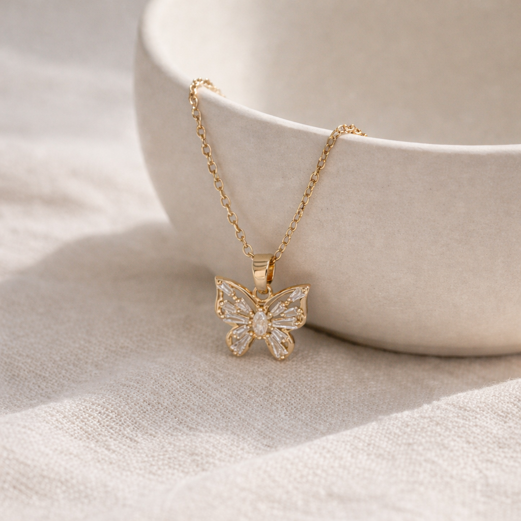 Elina Butterfly Necklace