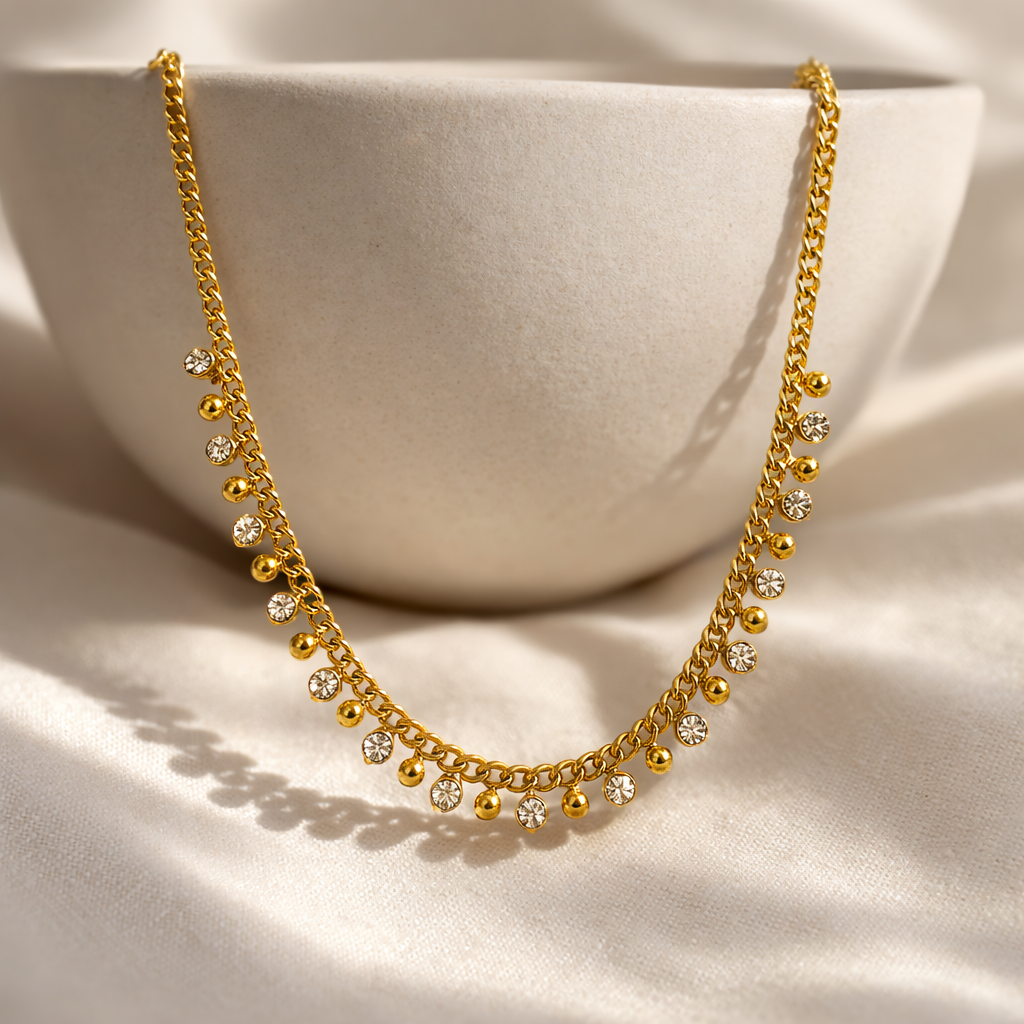 Aurielle Dainty Drop Choker