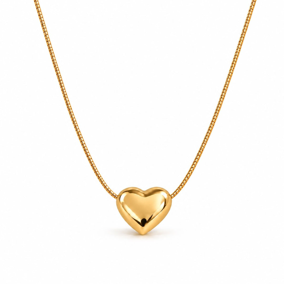 Cavessia Polished Heart Necklace