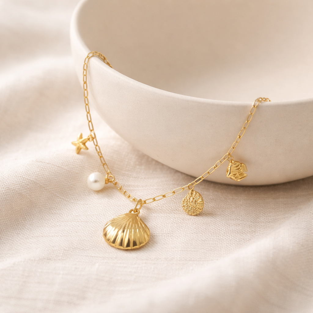 Solmare Charm Gold Necklace