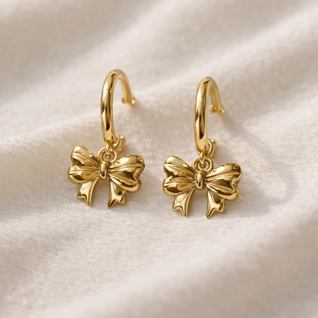 Eloise Bow Drop Earrings