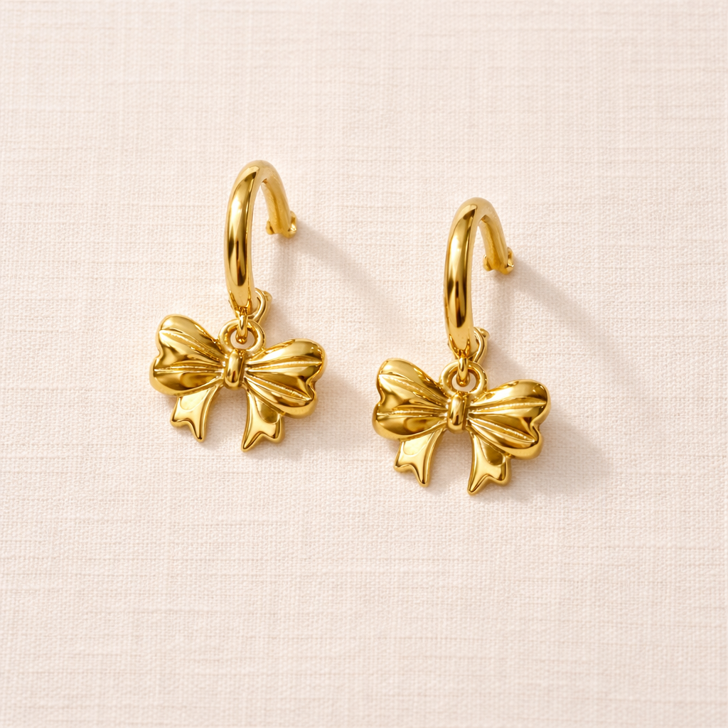 Eloise Bow Drop Earrings