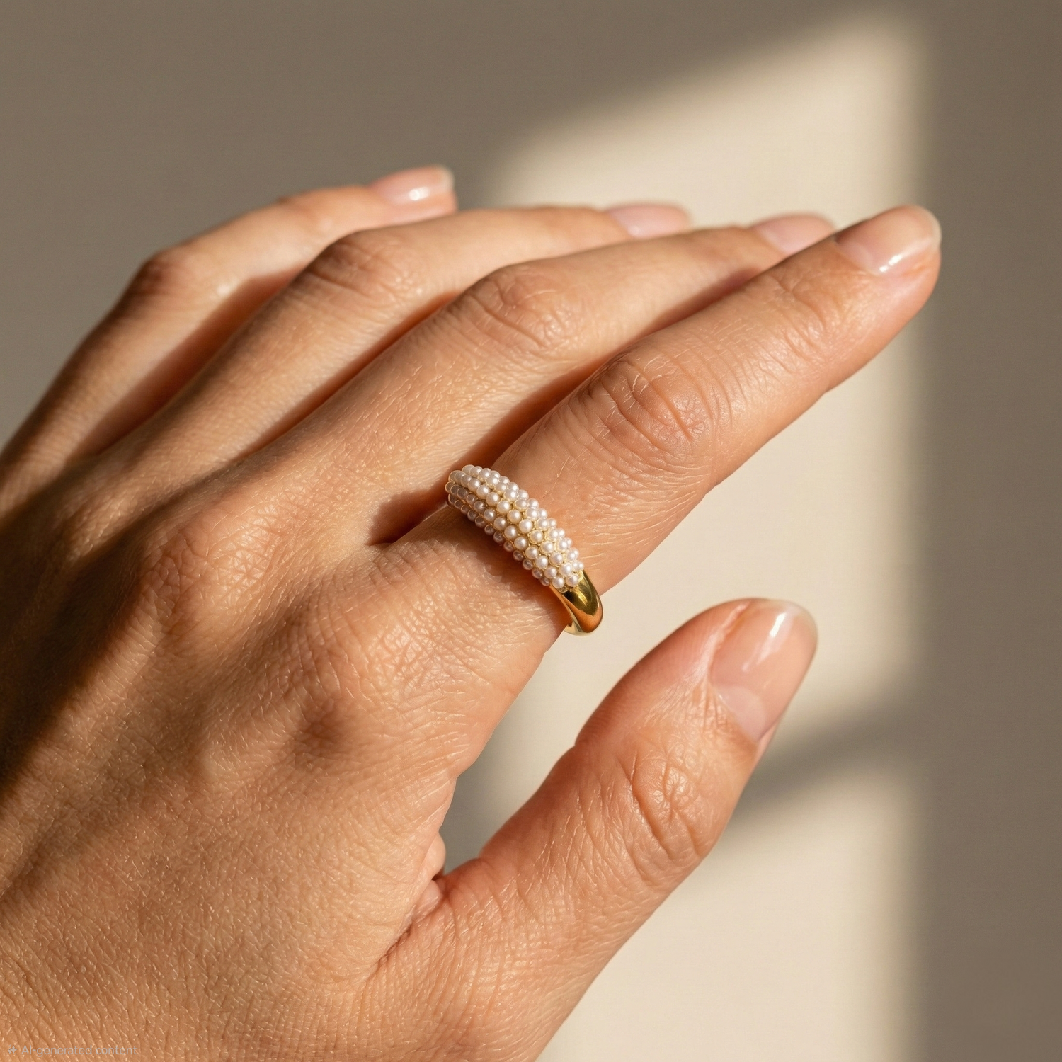 Lumina Pearl Open Ring