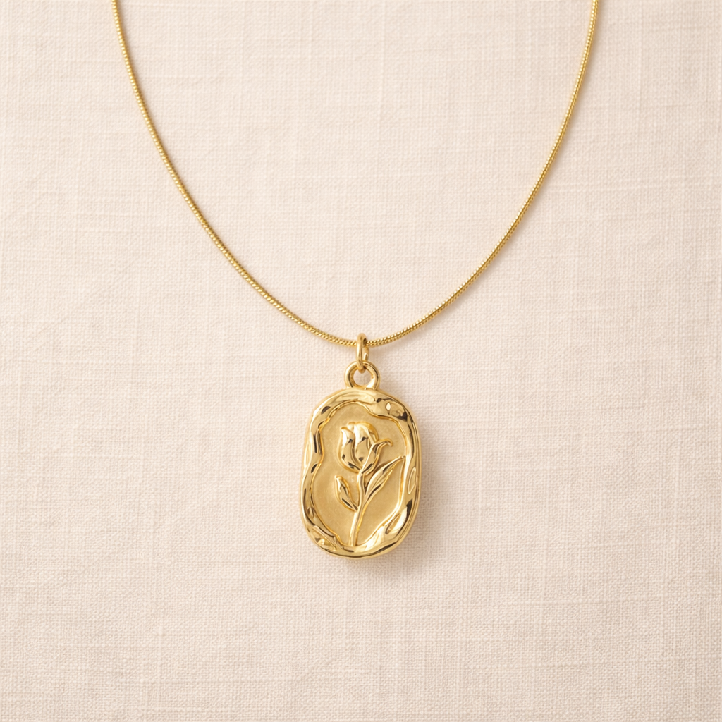 Belle Bloom Floral Pendant Necklace