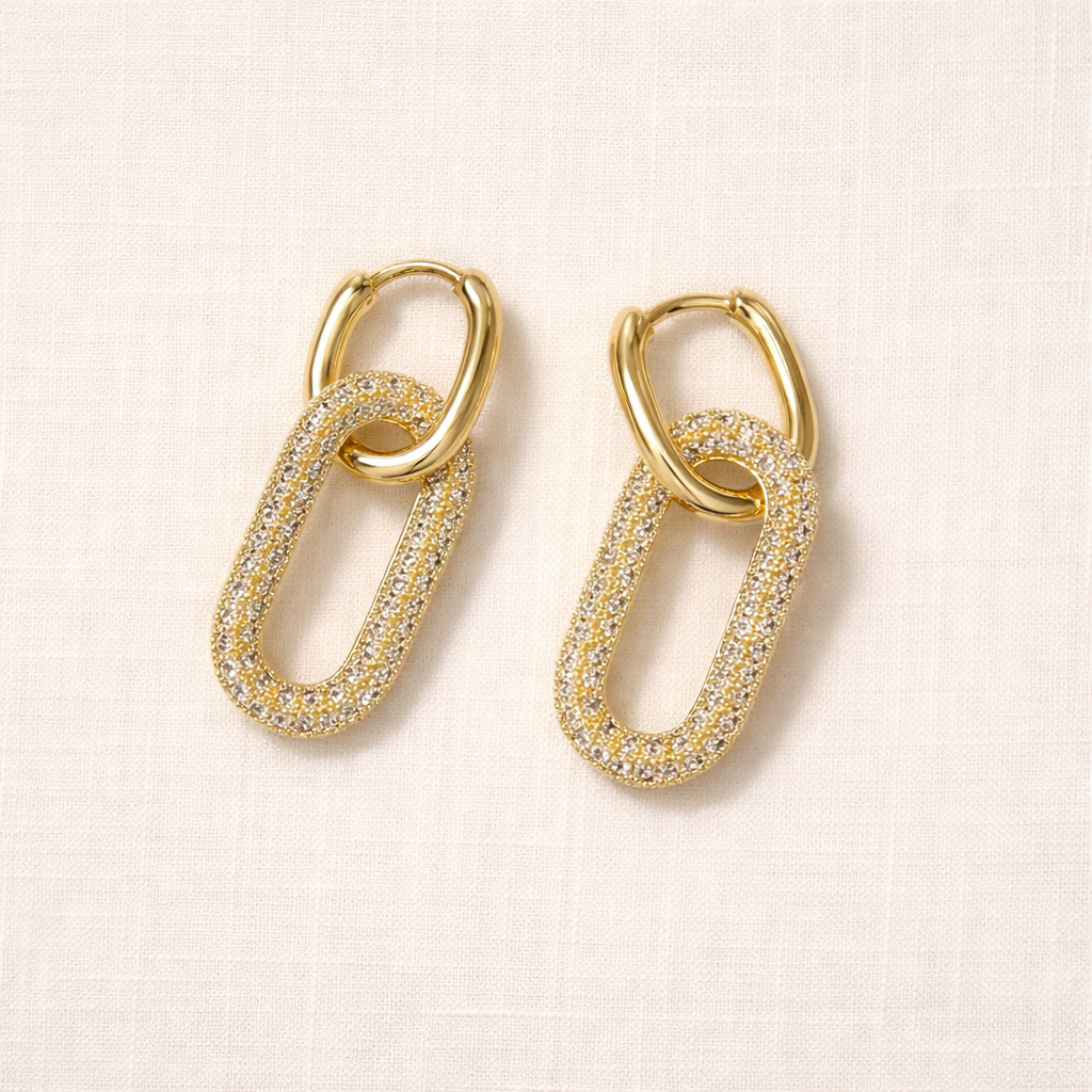 Nova Link Luxe Drop Earrings