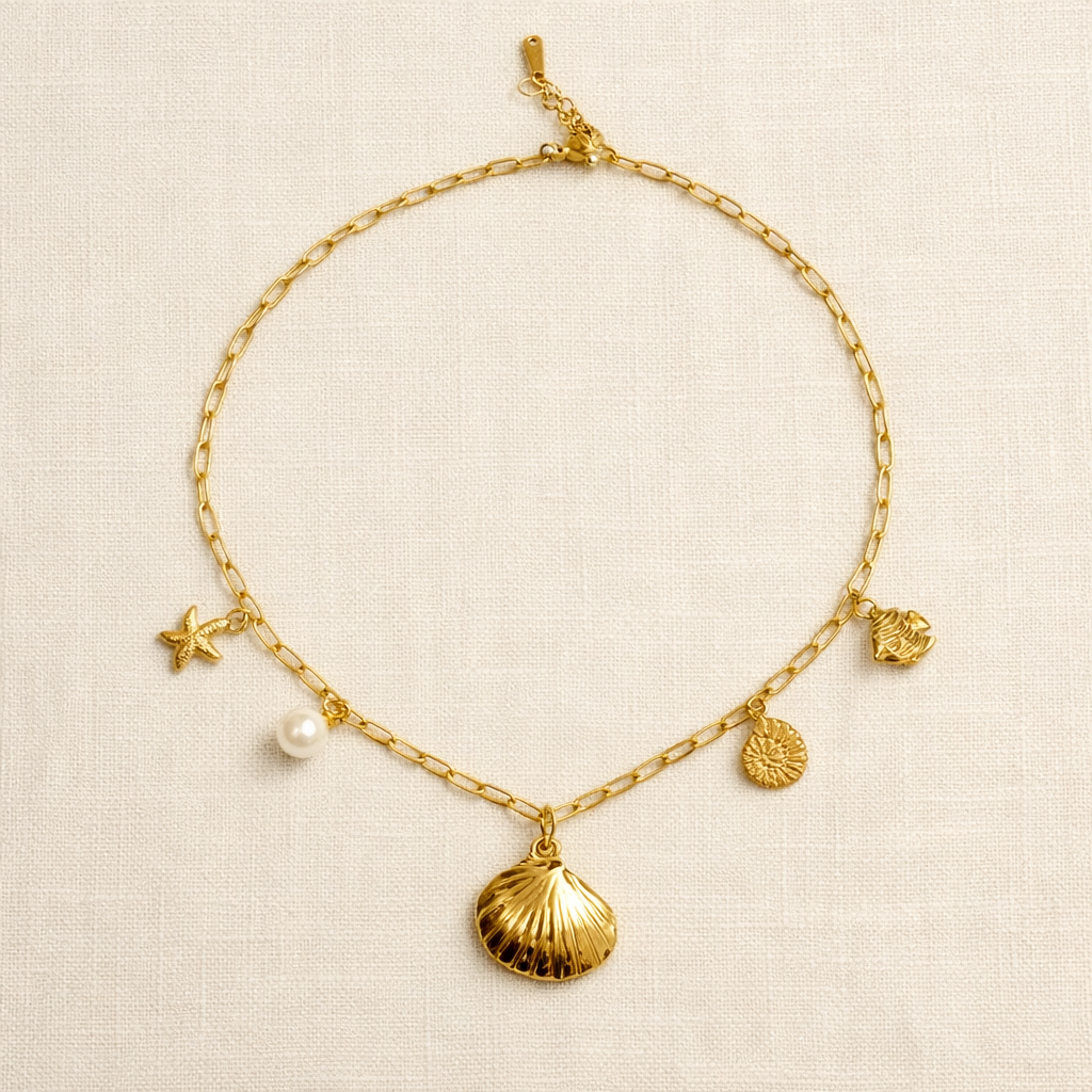 Solmare Charm Gold Necklace