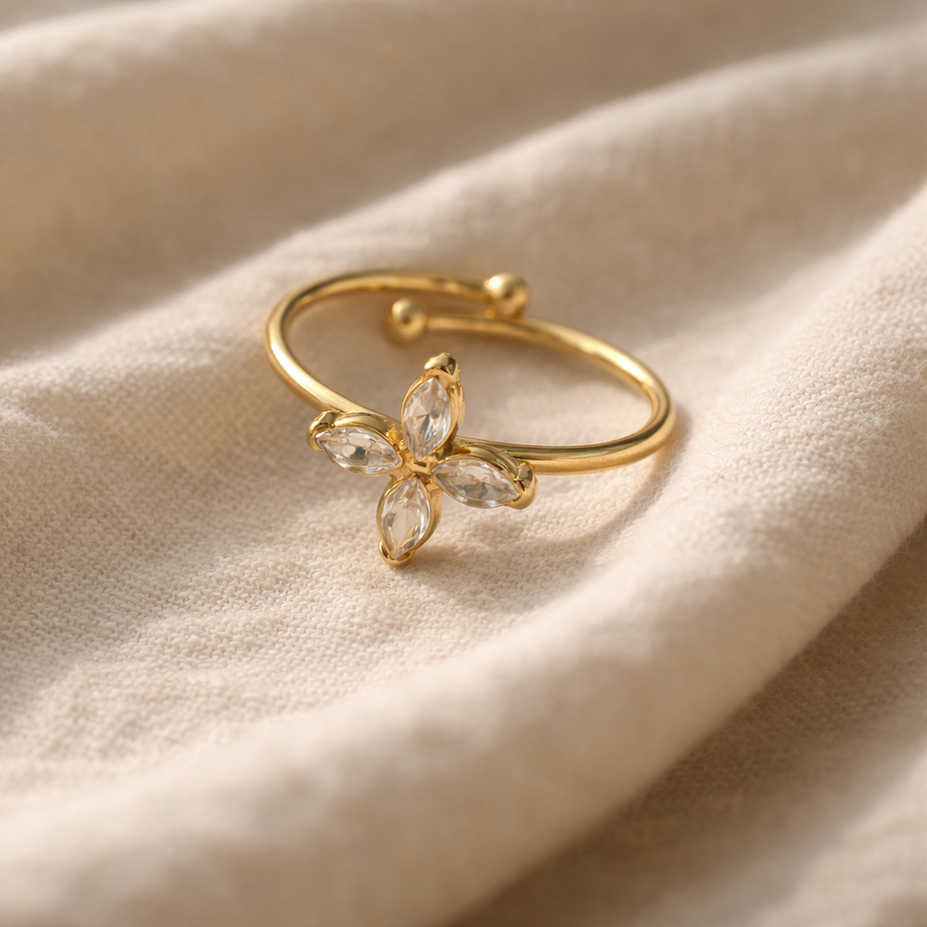 Fleure Gold Blossom Ring