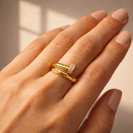 Aureline Pave Open Ring
