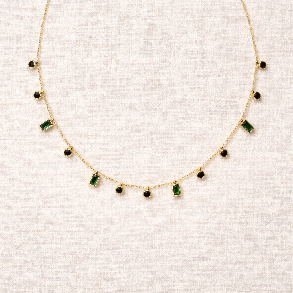 Vintessa Noir Verde Necklace