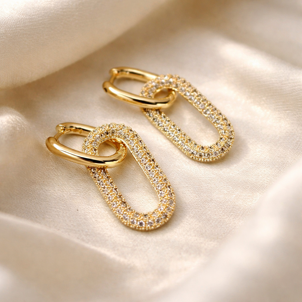 Nova Link Luxe Drop Earrings