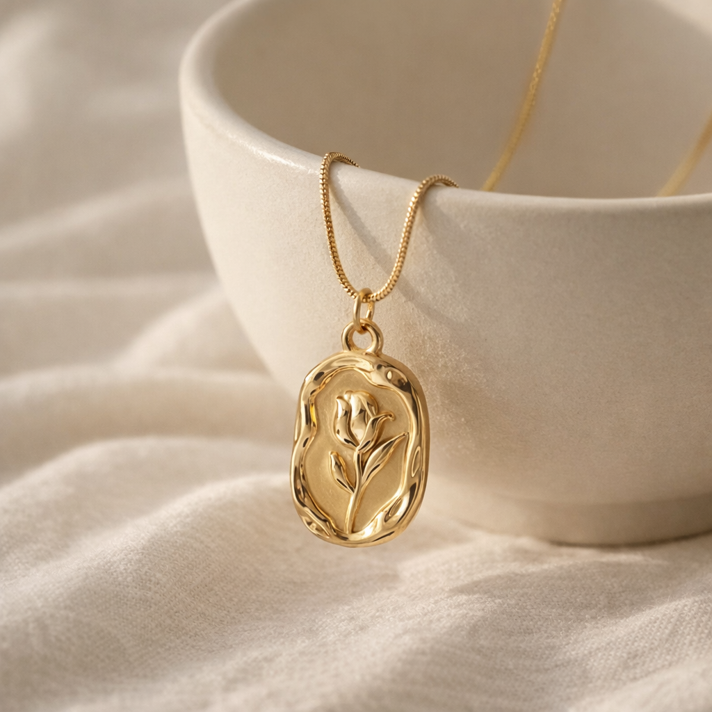 Belle Bloom Floral Pendant Necklace